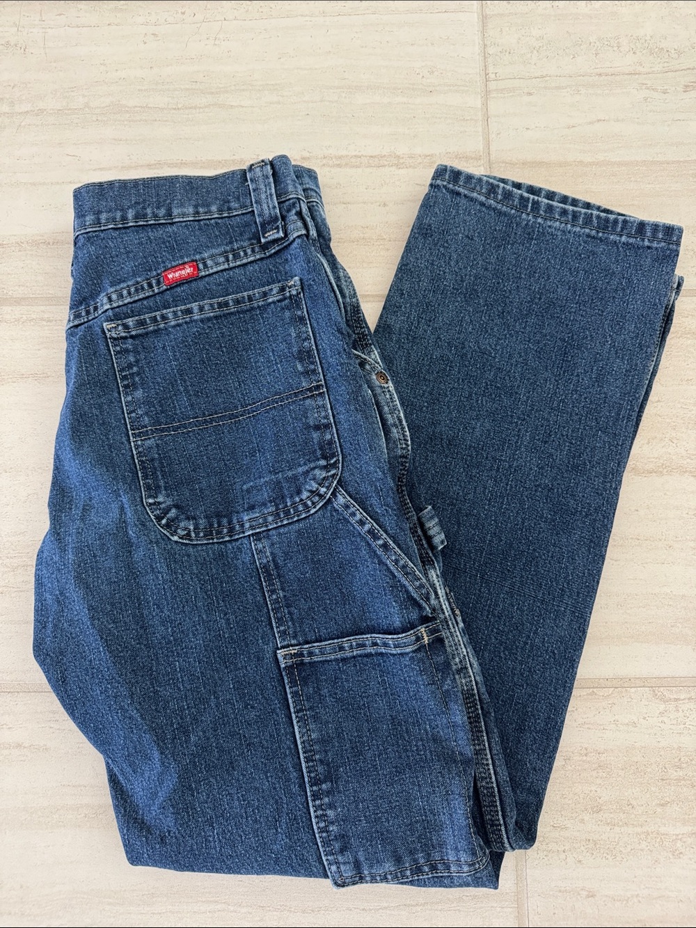 Wrangler Men's Dark Blue Carpenter Jeans